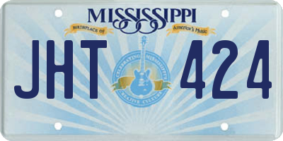 MS license plate JHT424