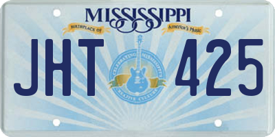 MS license plate JHT425
