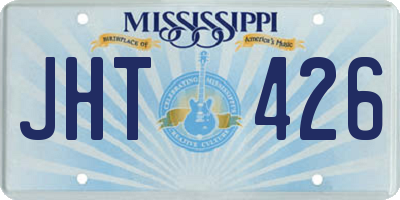 MS license plate JHT426