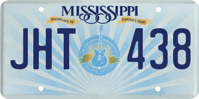 MS license plate JHT438