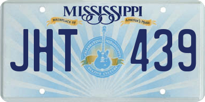 MS license plate JHT439