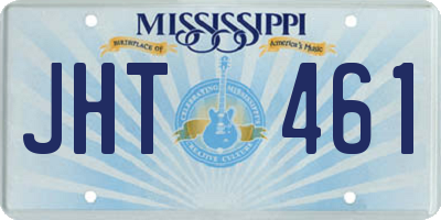MS license plate JHT461
