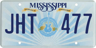 MS license plate JHT477