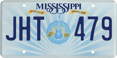 MS license plate JHT479