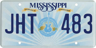 MS license plate JHT483