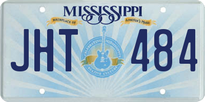 MS license plate JHT484