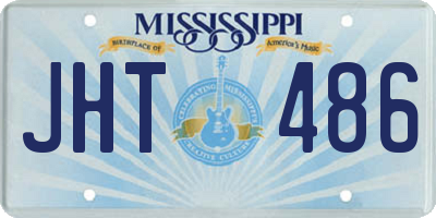 MS license plate JHT486