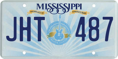 MS license plate JHT487