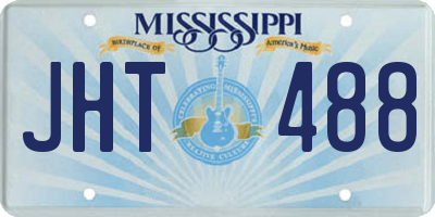 MS license plate JHT488