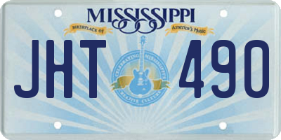 MS license plate JHT490