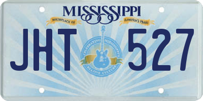 MS license plate JHT527