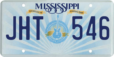 MS license plate JHT546
