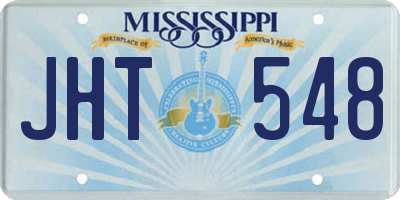 MS license plate JHT548