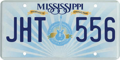 MS license plate JHT556