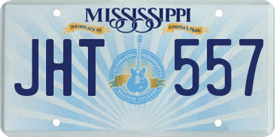 MS license plate JHT557