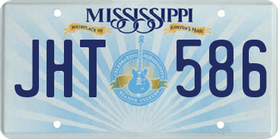 MS license plate JHT586