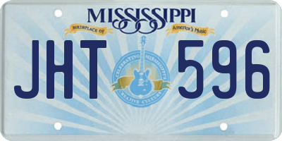 MS license plate JHT596