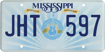 MS license plate JHT597