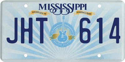 MS license plate JHT614