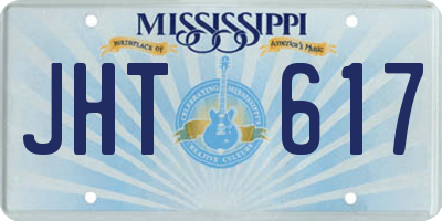 MS license plate JHT617