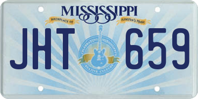 MS license plate JHT659