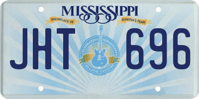 MS license plate JHT696