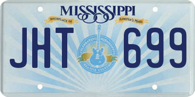 MS license plate JHT699