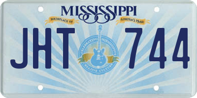 MS license plate JHT744