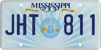 MS license plate JHT811