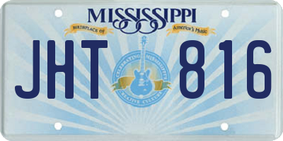 MS license plate JHT816
