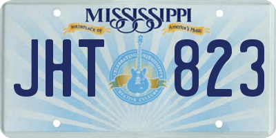MS license plate JHT823