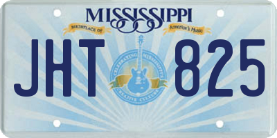 MS license plate JHT825