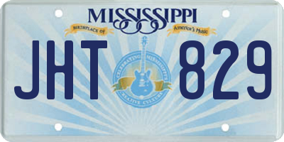 MS license plate JHT829