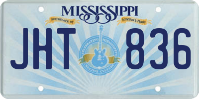 MS license plate JHT836