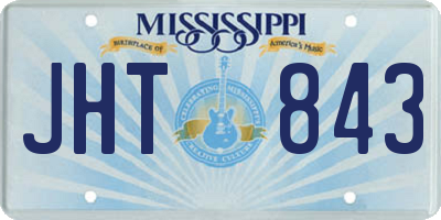MS license plate JHT843