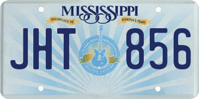 MS license plate JHT856