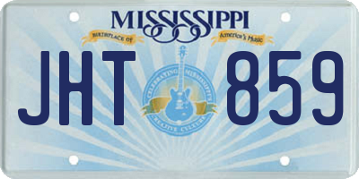 MS license plate JHT859