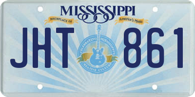 MS license plate JHT861