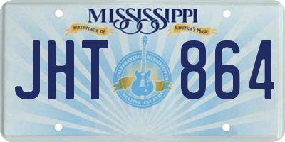 MS license plate JHT864