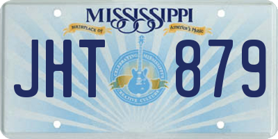MS license plate JHT879
