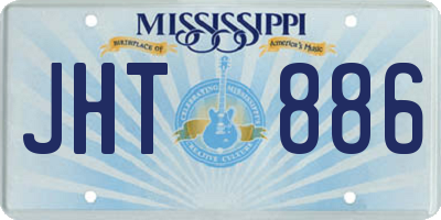 MS license plate JHT886