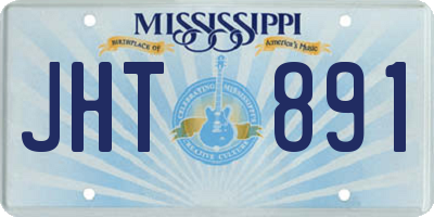 MS license plate JHT891
