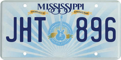 MS license plate JHT896