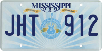 MS license plate JHT912