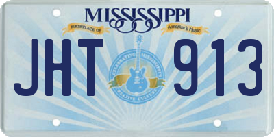 MS license plate JHT913