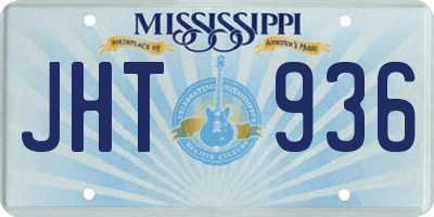 MS license plate JHT936