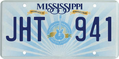 MS license plate JHT941