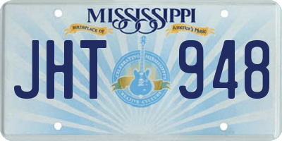 MS license plate JHT948