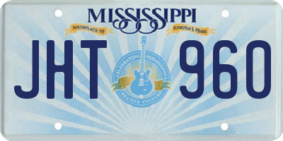 MS license plate JHT960