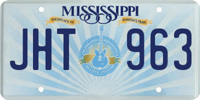 MS license plate JHT963